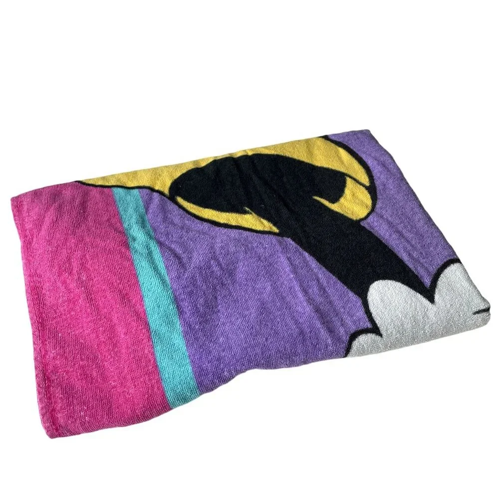 Disney Minnie Mouse J Franco Beach Bath Towel Vintage 80s 90s Retro u